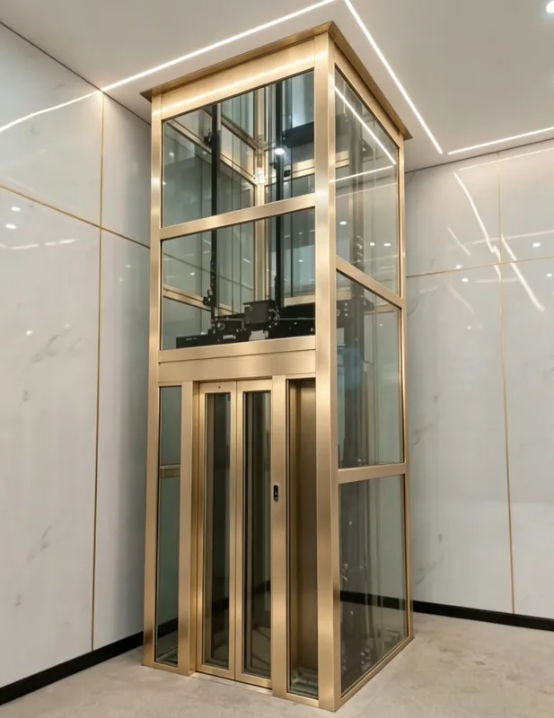 黄石楼梯中间家用电梯